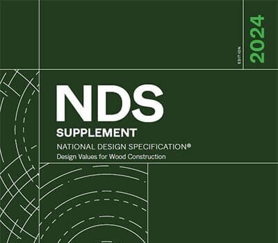 AWC NDS Supplement (2024) — Design Values for Wood Construction logo